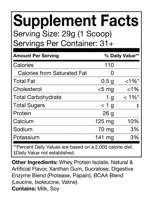 Fuel – Whey Isolate Protein (Vanilla, 2lb)