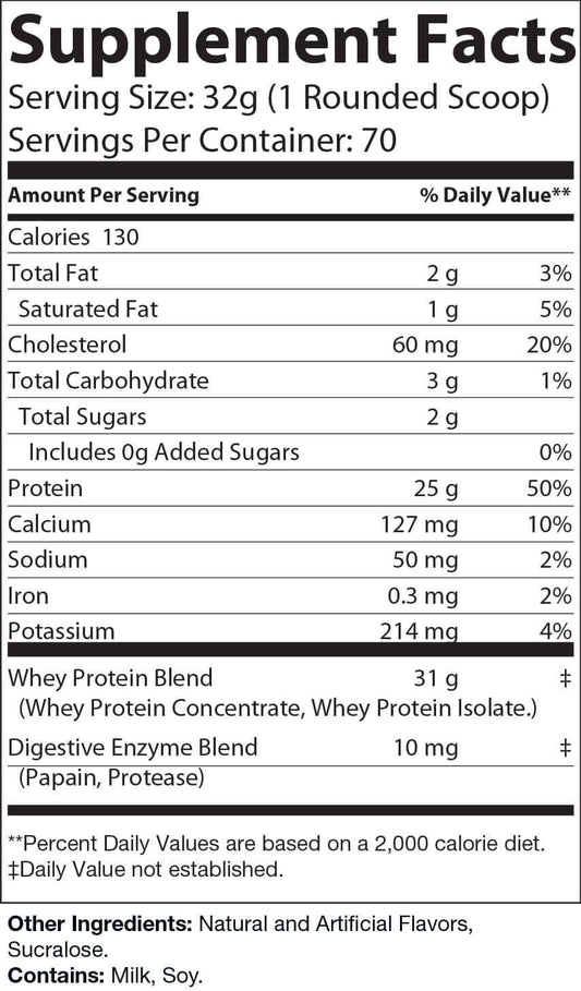 Fuel+ – Whey Protein (Vanilla, 5lb)
