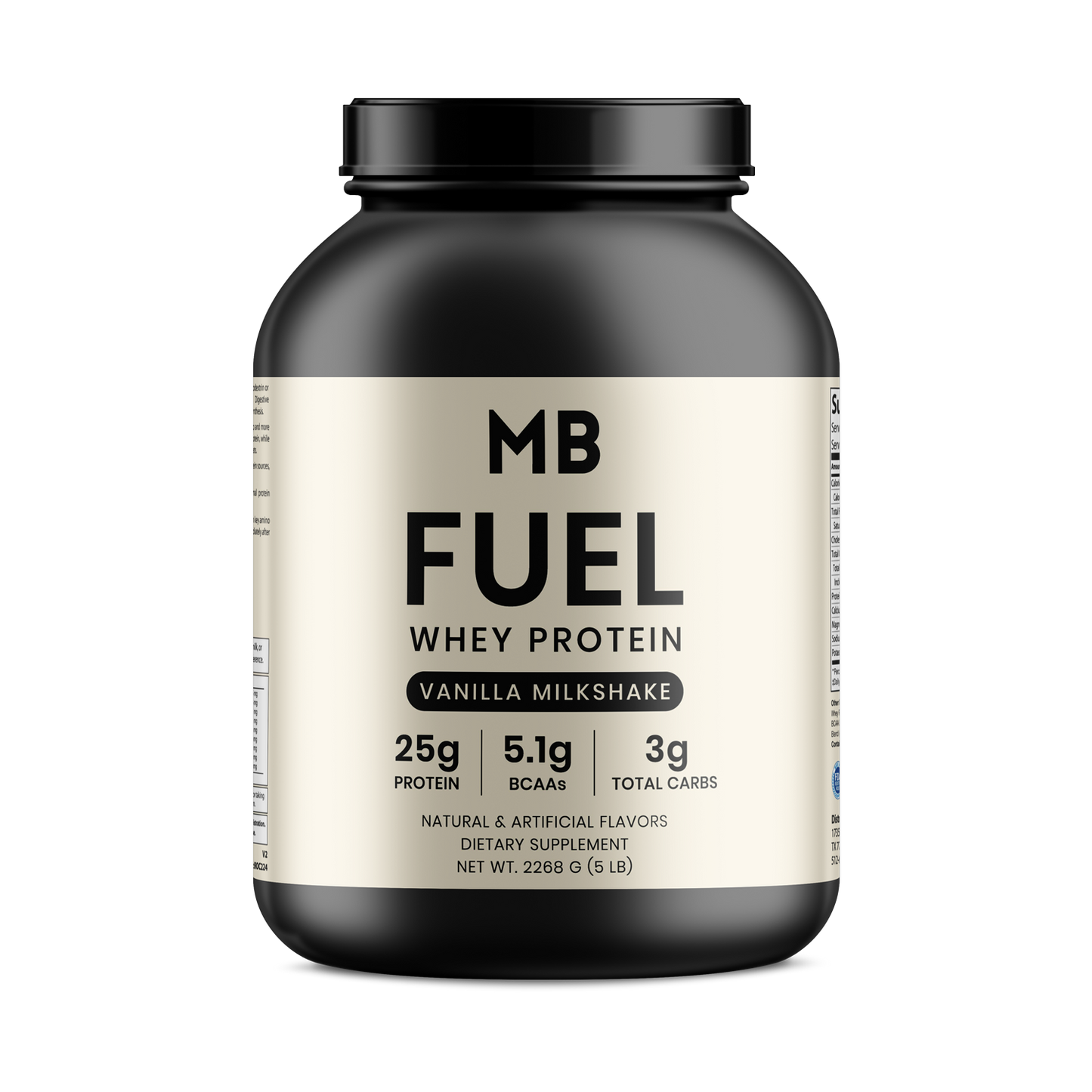 Fuel+ – Whey Protein (Vanilla, 5lb)