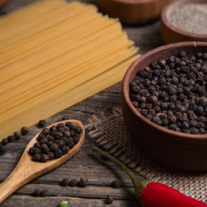 Picture full of dried Black Pepper beads